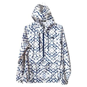 NORTH FACE tie dye windbreaker windwall lightweight packable Jacket white blue M